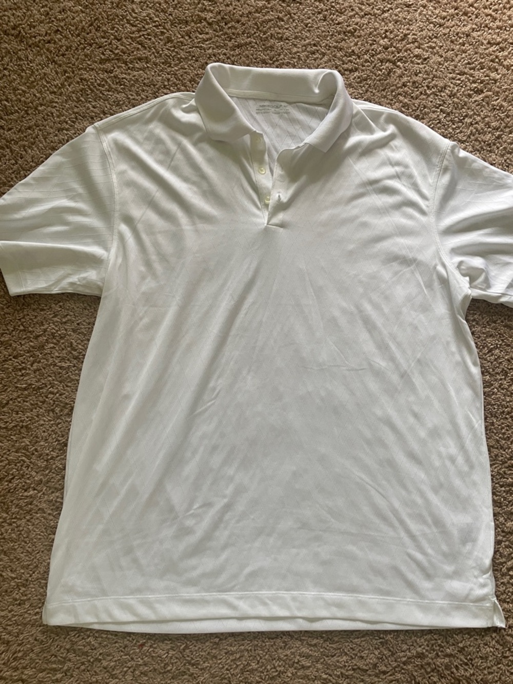 Nike Men's White Short-Sleeve Polo Shirt